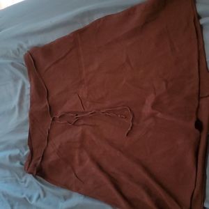 Nee York & Co brown linen blend skirt
